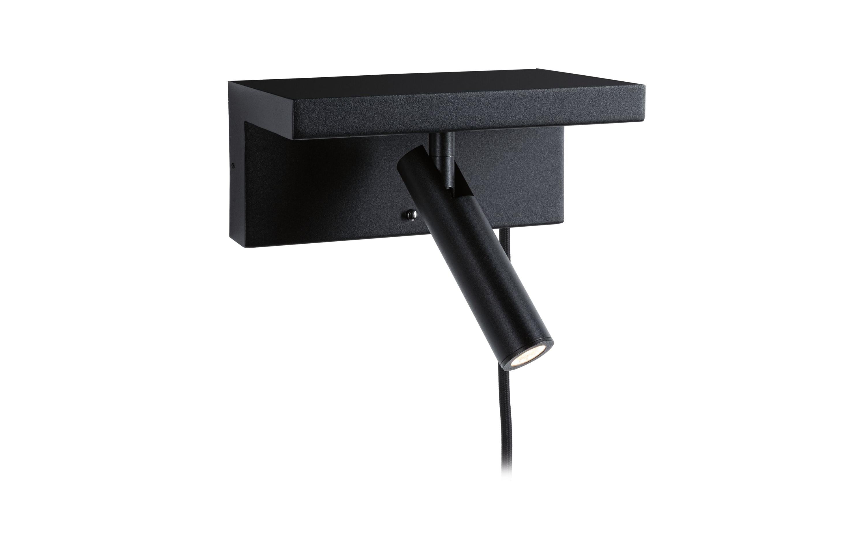 Paulmann LED Wandleuchte 3-Step-Dim Jerik USB C 3000K 160lm 230V 2,4W dimmbar Schwarz