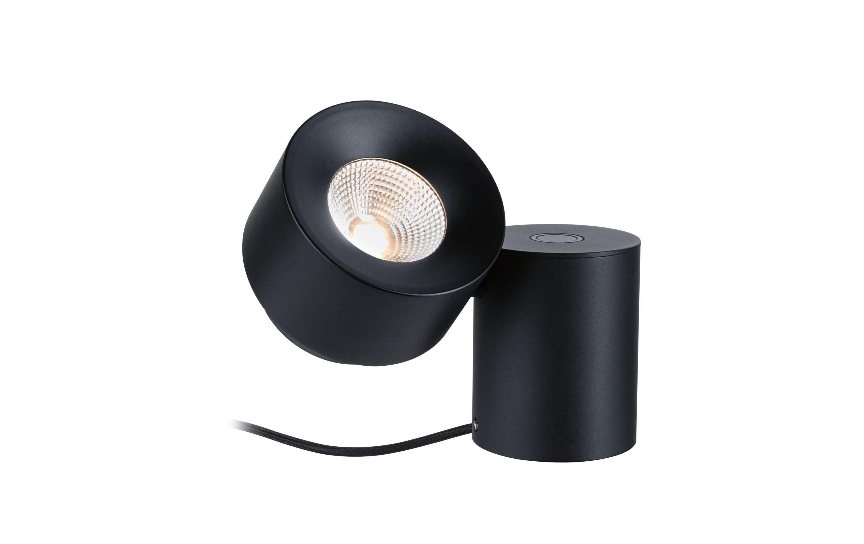 Paulmann LED Tischleuchte 3-Step-Dim Puric Pane 2700K 300lm 3W Schwarz