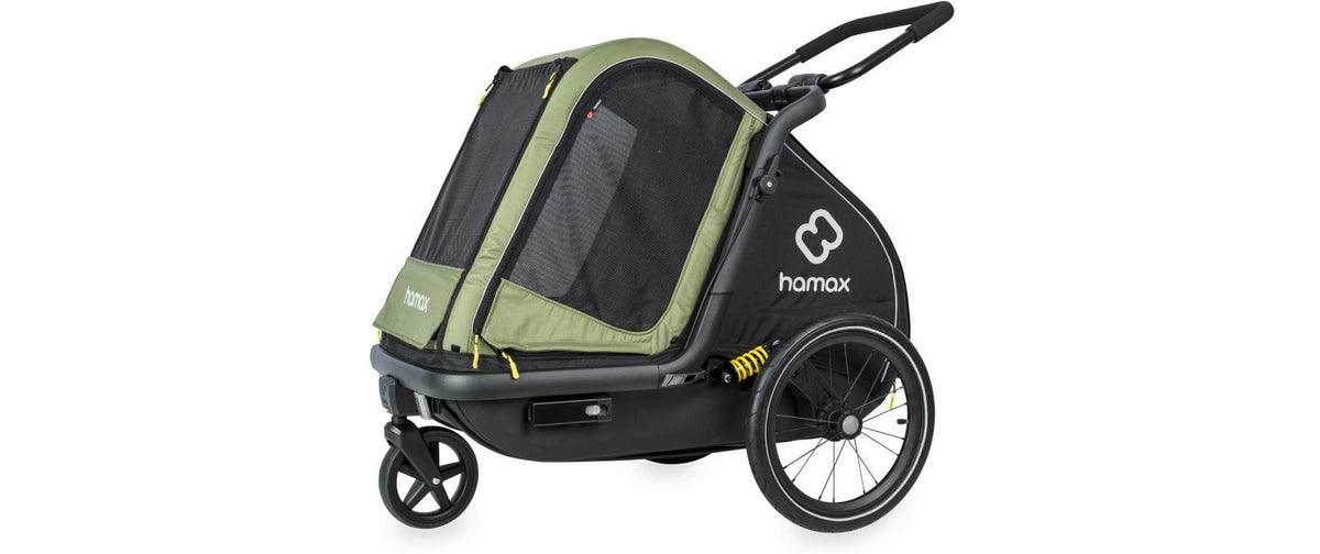 Hamax Dog Trailer Pluto M mit Federung 93 x 69 x 82 cm