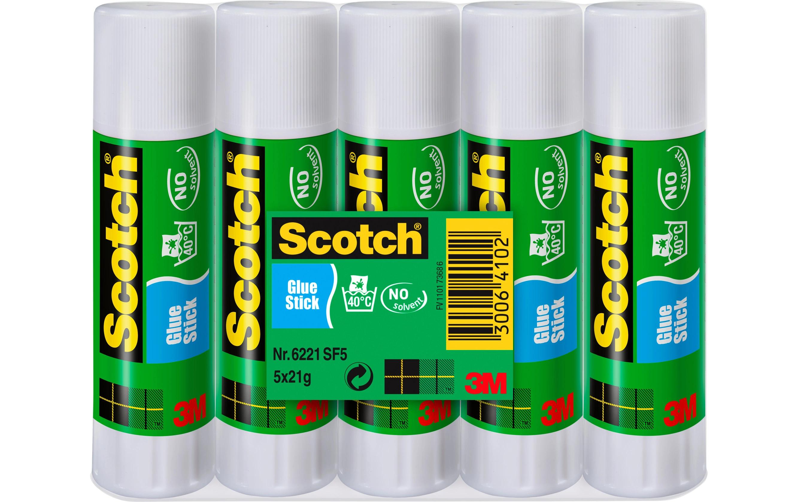 3M Scotch Klebestift permanent 5 Stifte, 21 g