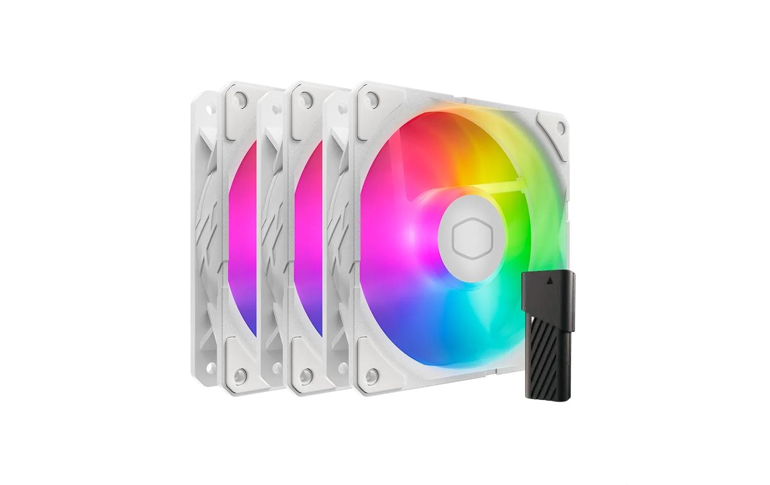 Gehäuselüfter Cooler M. SickFlow 120 ARGB 3 120x120x25mm, weiss, 3er Pack