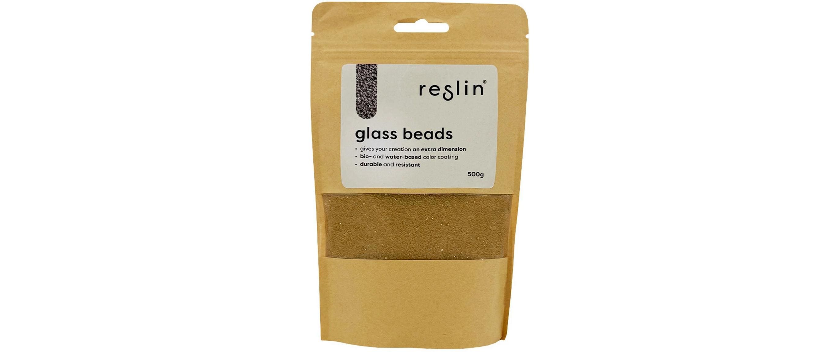 Reslin Glasperlen 500g Gold