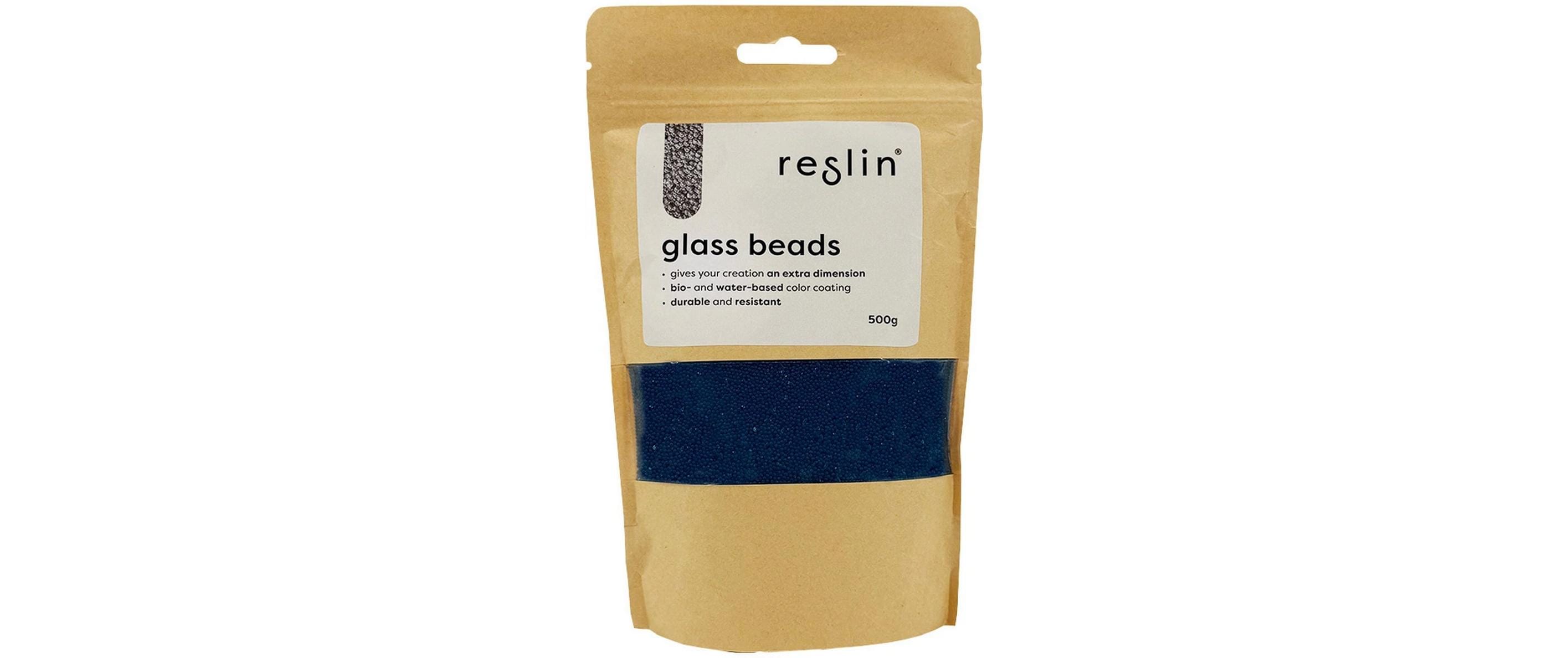 Reslin Glasperlen 500g Blau