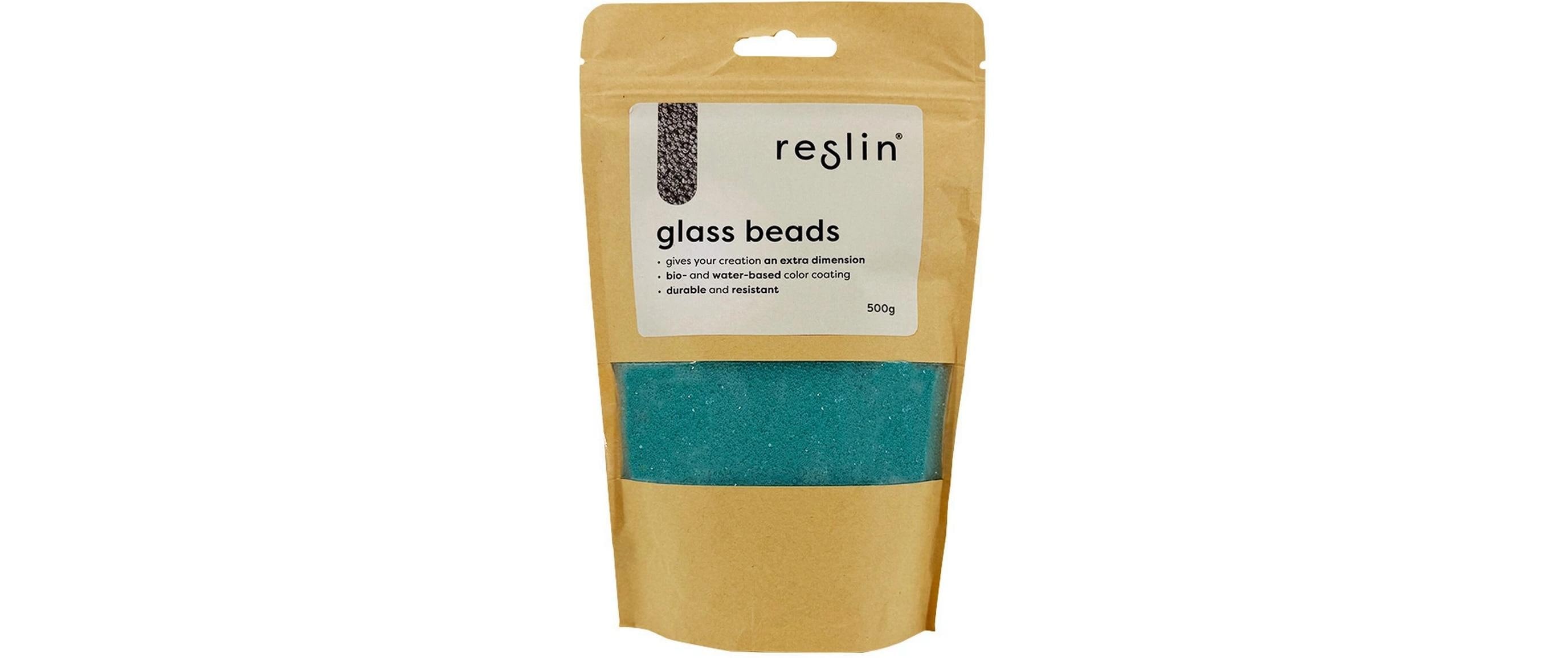 Reslin Glasperlen 500g Türkis