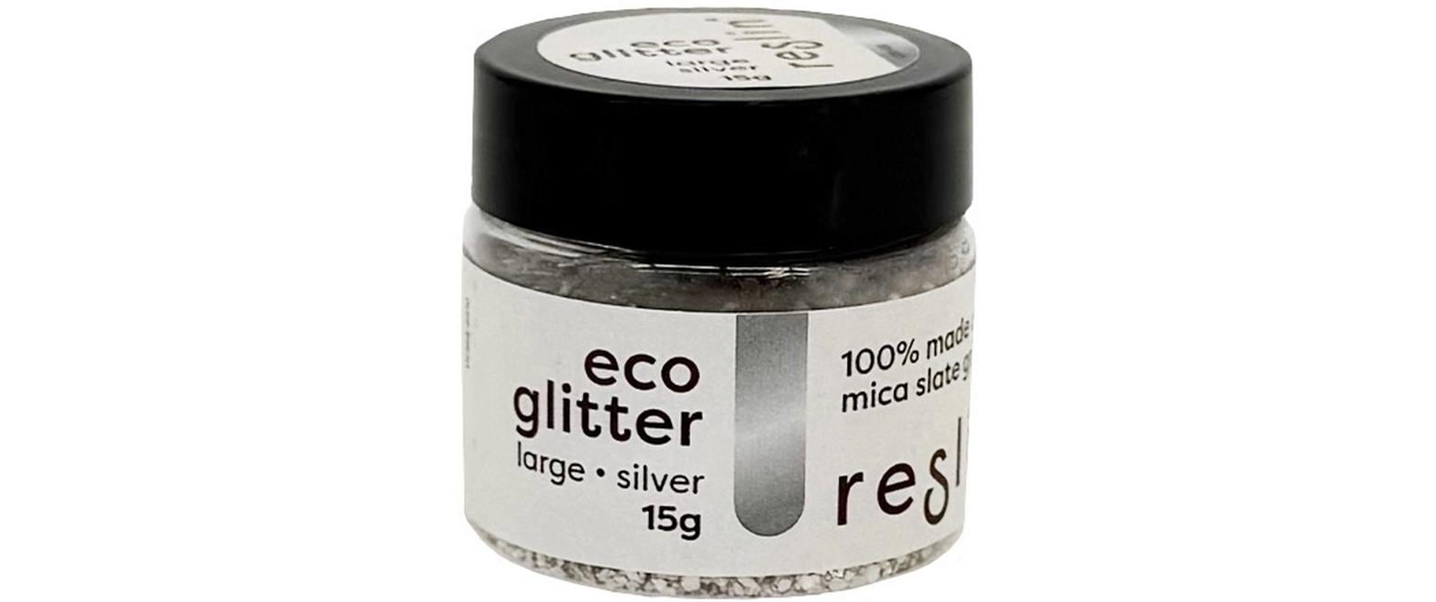 Reslin Glitzer 15 g Large Silber