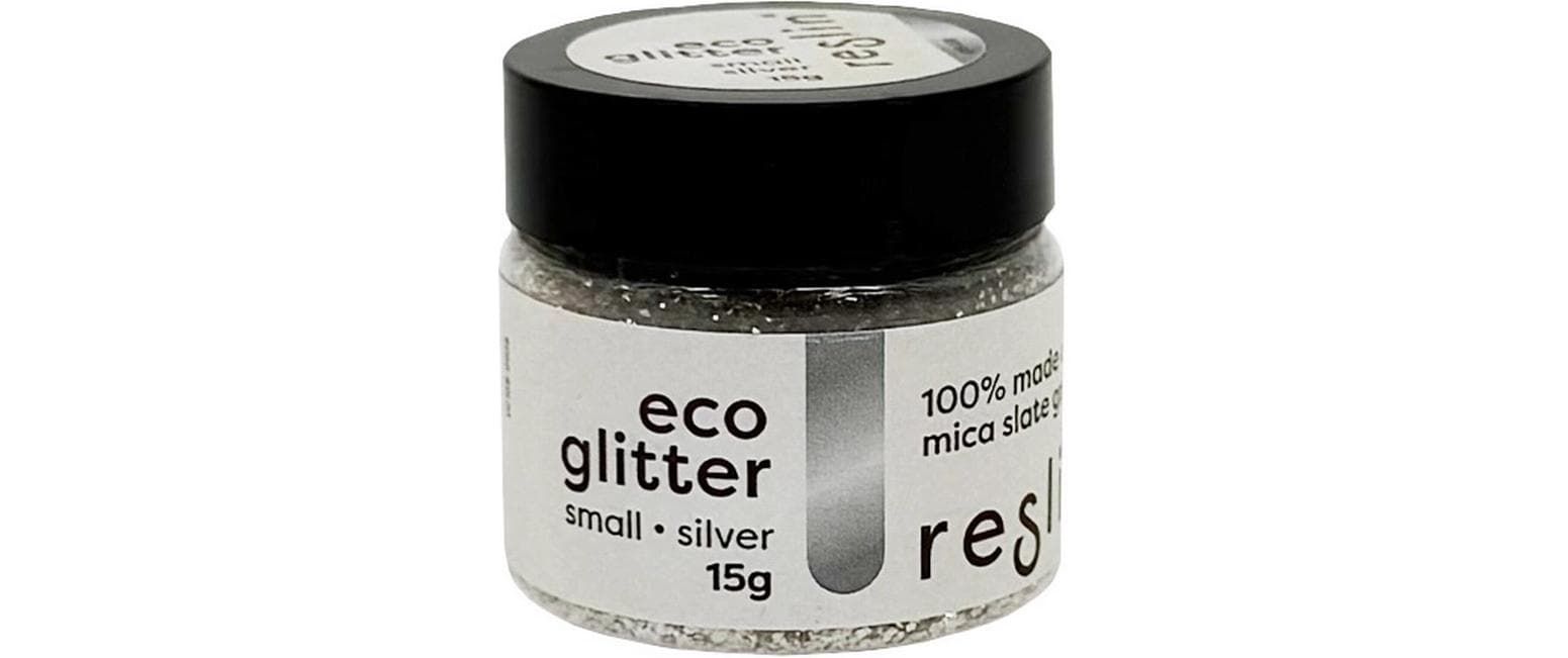 Reslin Glitzer 15 g Small Silber
