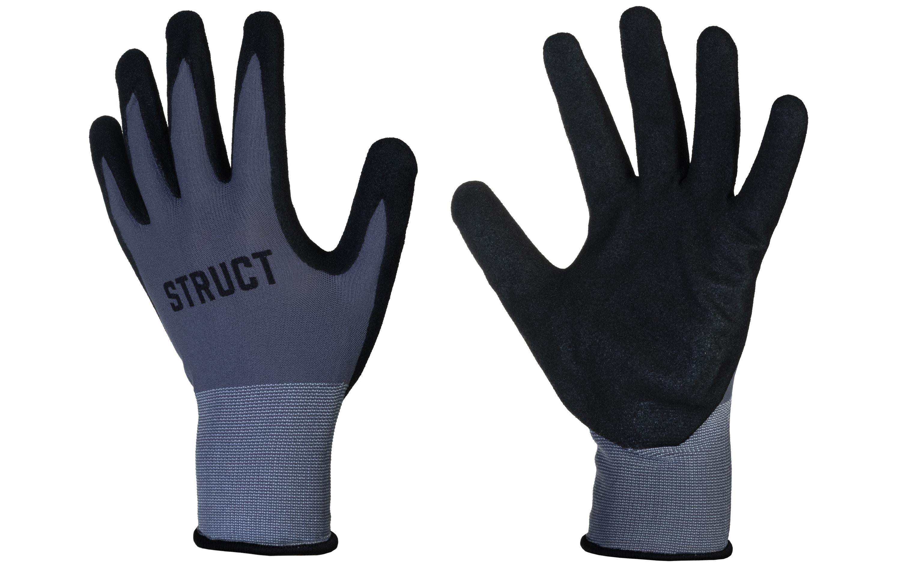 STRUCT Arbeitshandschuhe Grösse 10/XL, schwarz-grau