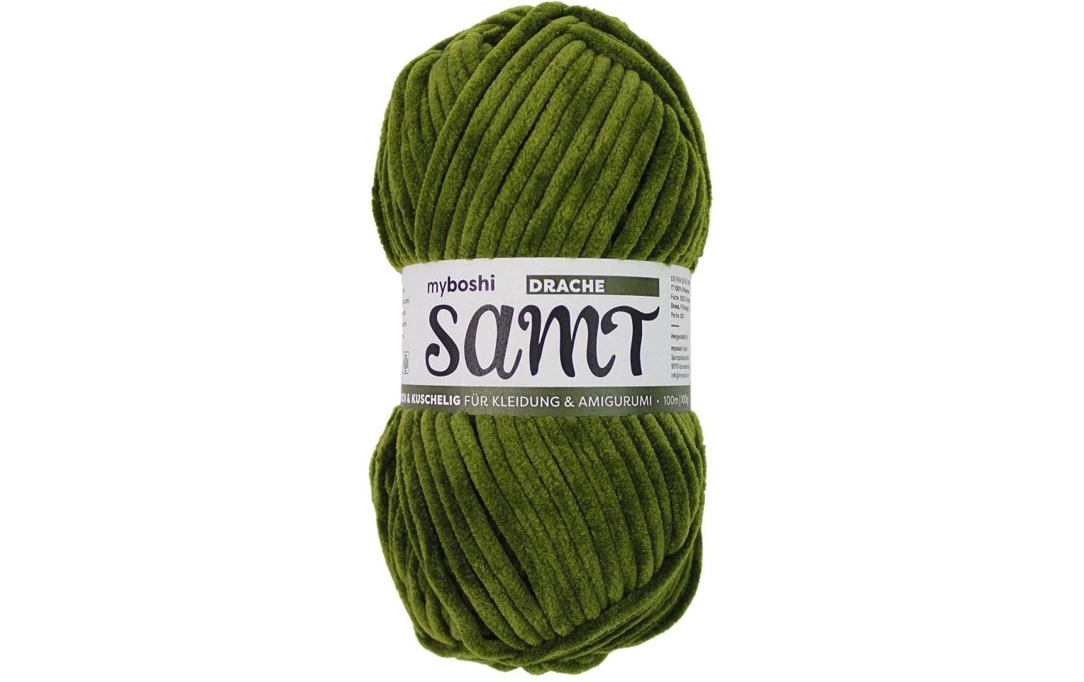 myboshi Wolle Chenille Samt Drache, 100 g, 100 m, 100 % PES