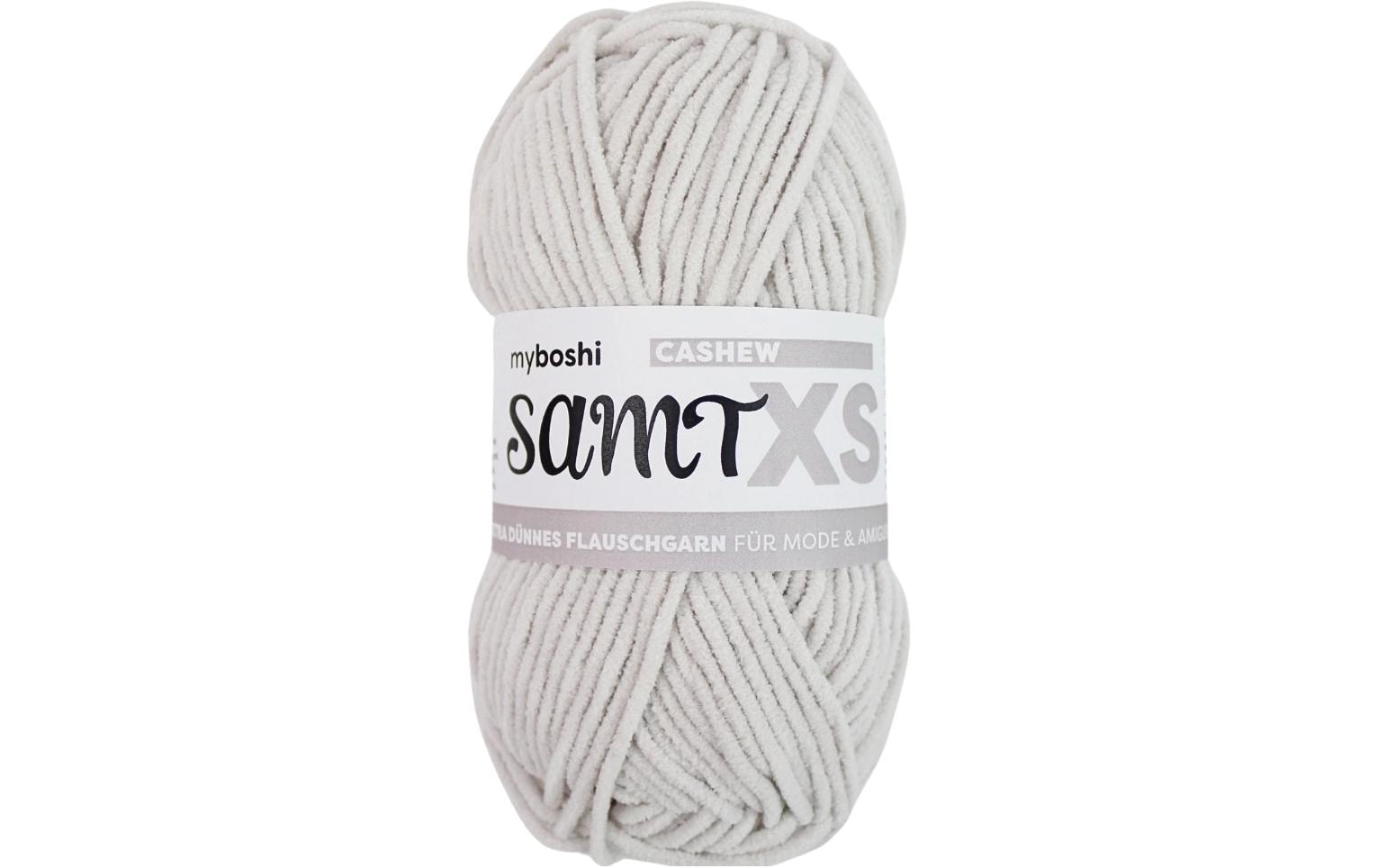 myboshi Wolle Chenille Samt XS Cashew, 50 g, 90 m, 100 % PES