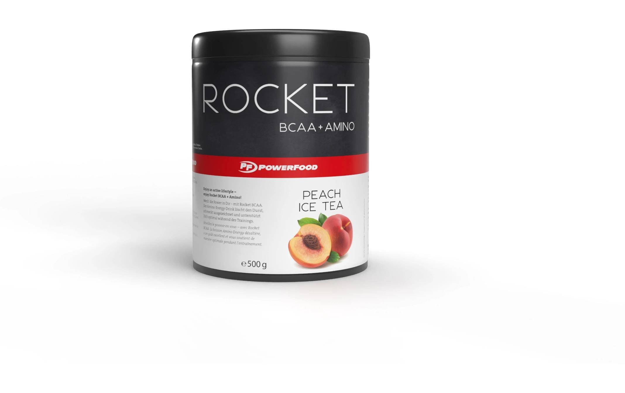 PowerFood One Rocket BCAA (500g Dose) Geschmack: Peach Ice Tea