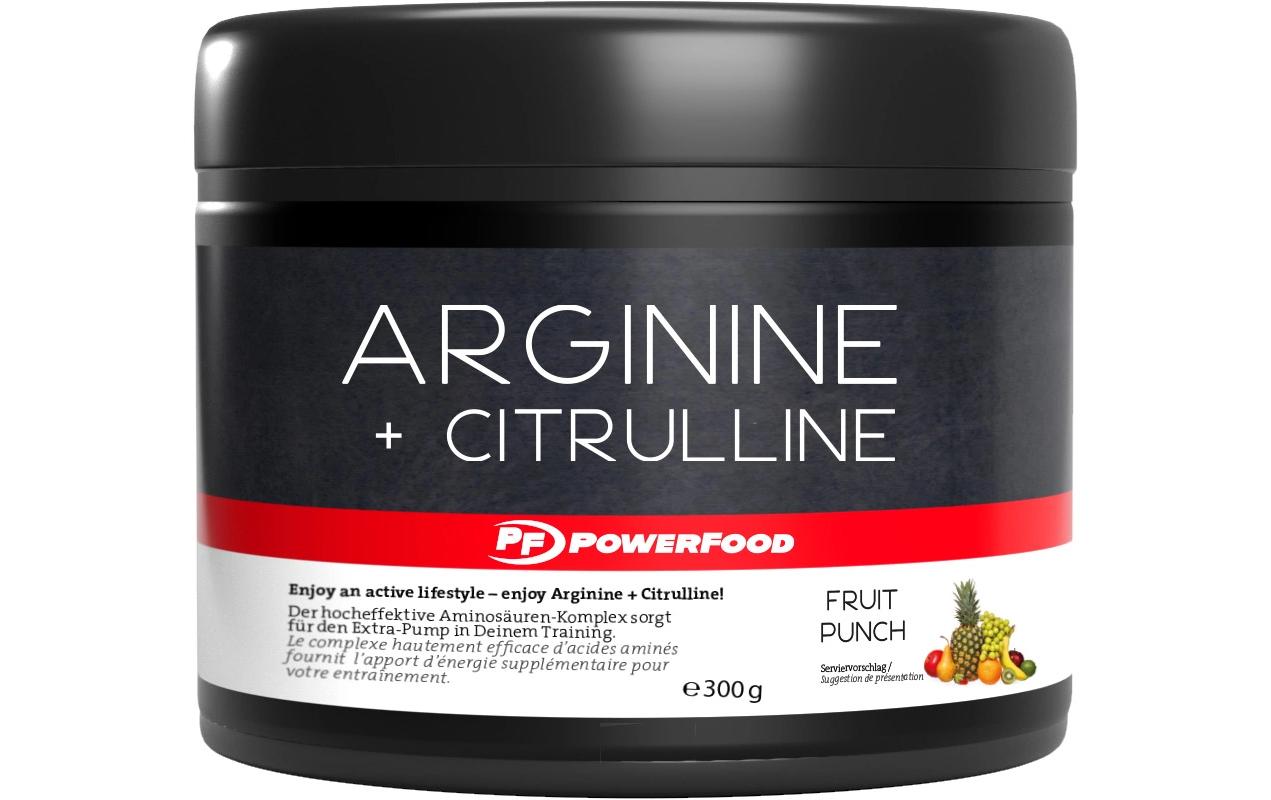 PowerFood One Arginine + Citrulline Geschmack: Fruit Punch (300g Dose)