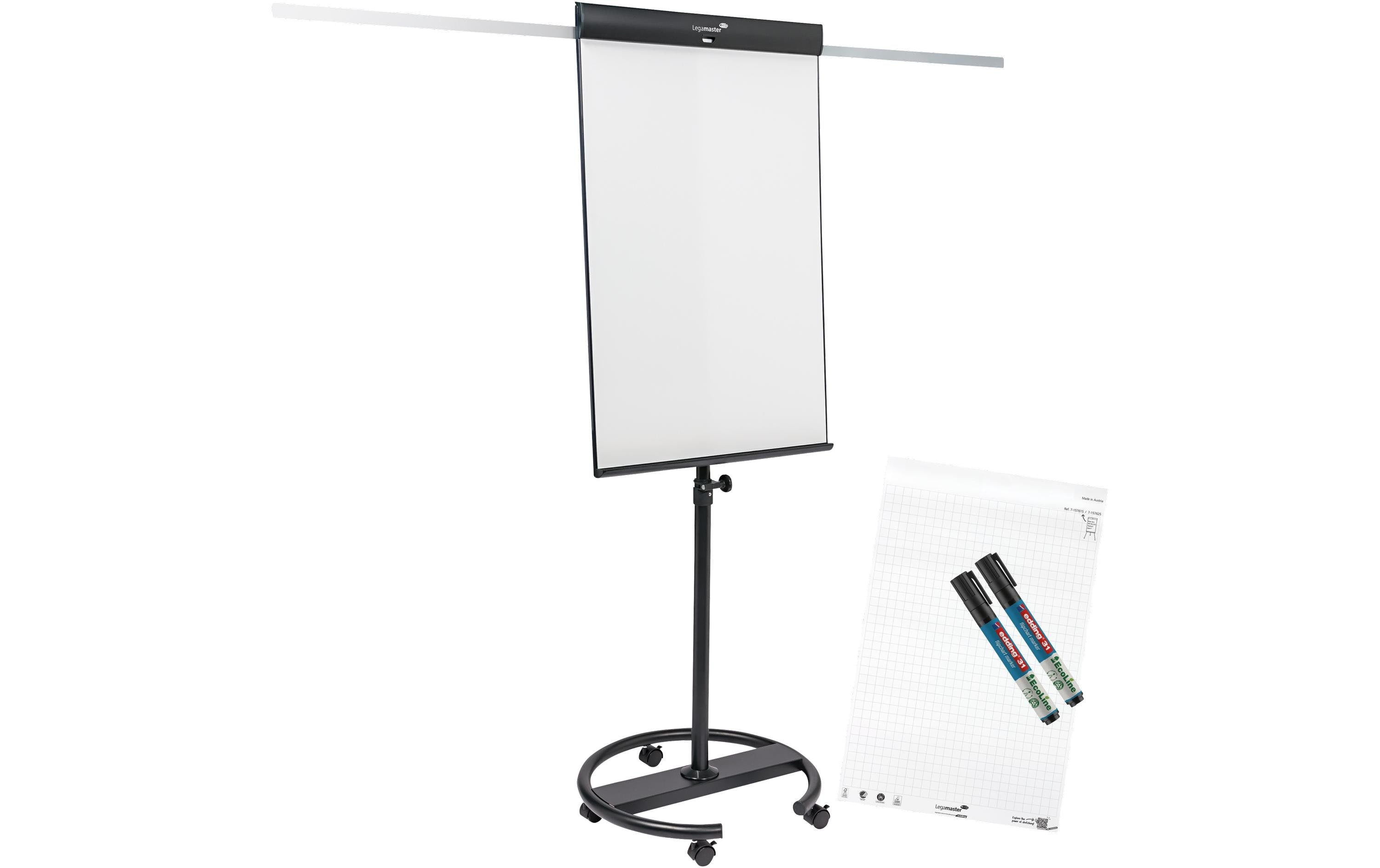 Legamaster SKETCH PRO Flipchart , 105x68cm mobil, Rundfuss, inkl. Starter Set