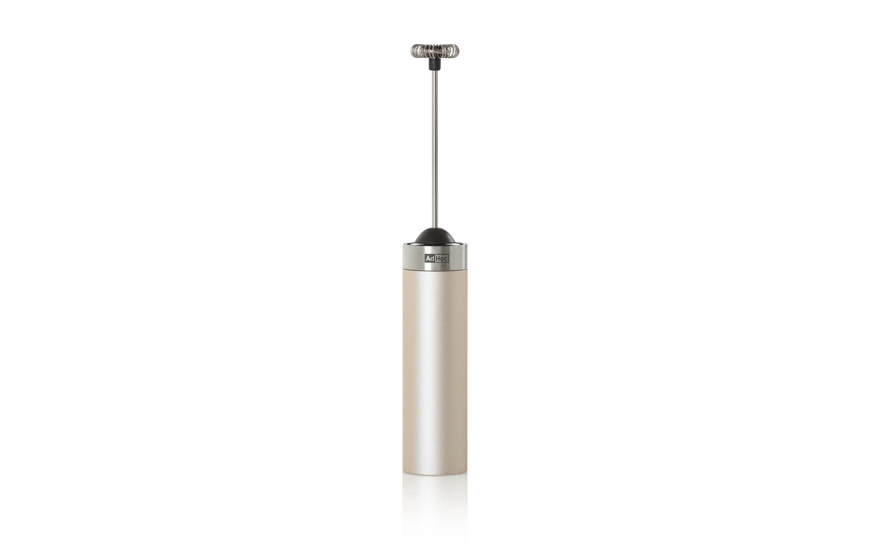 AdHoc Milchschäumer RAPID.3 MS22 inkl. 2x Batterien Typ AAA 1,5V, Hellgrau
