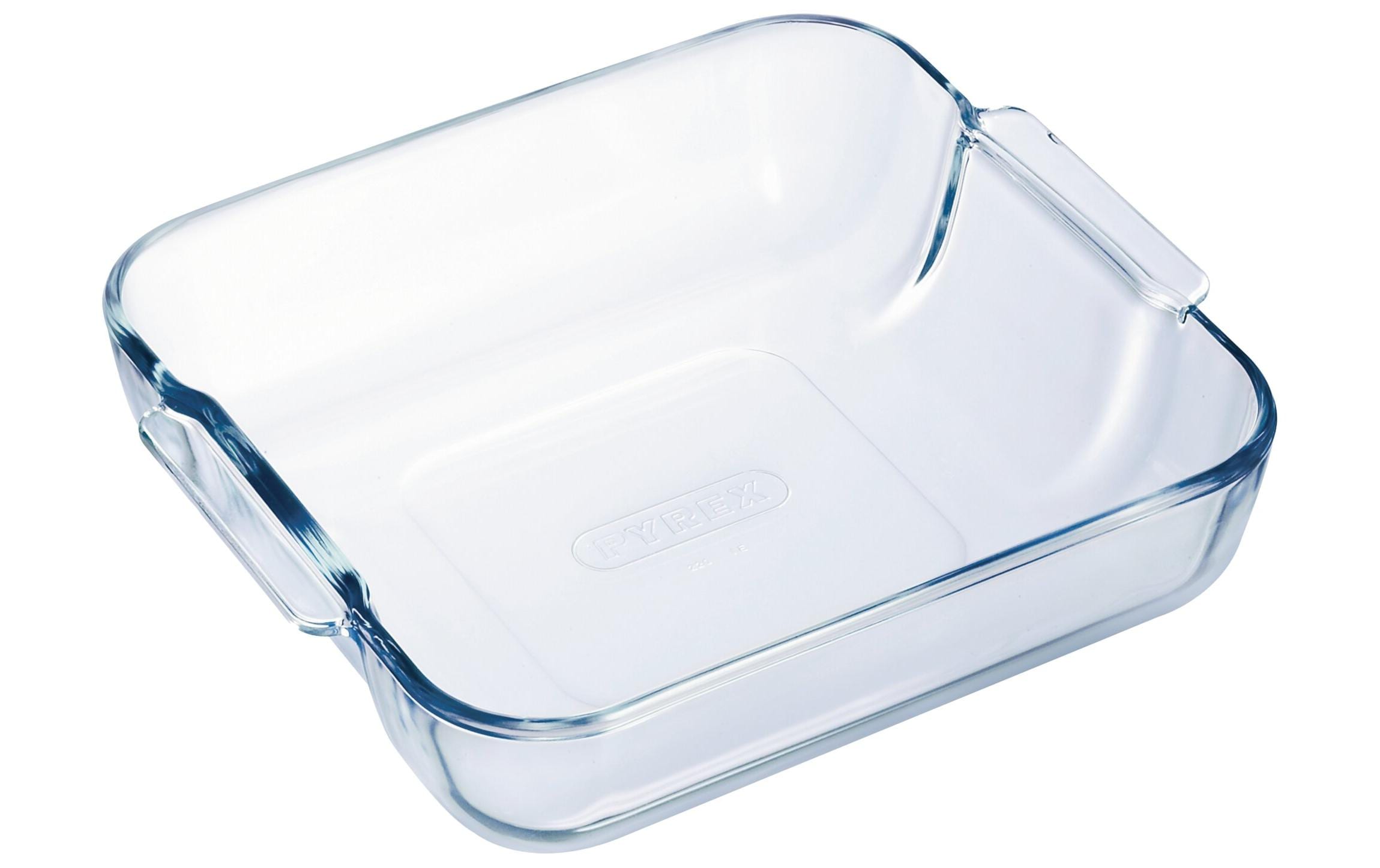 Pyrex Auflaufform Quadratisch Borosilikat, L:29 cm B:23 cm H:7 cm, 2.4L