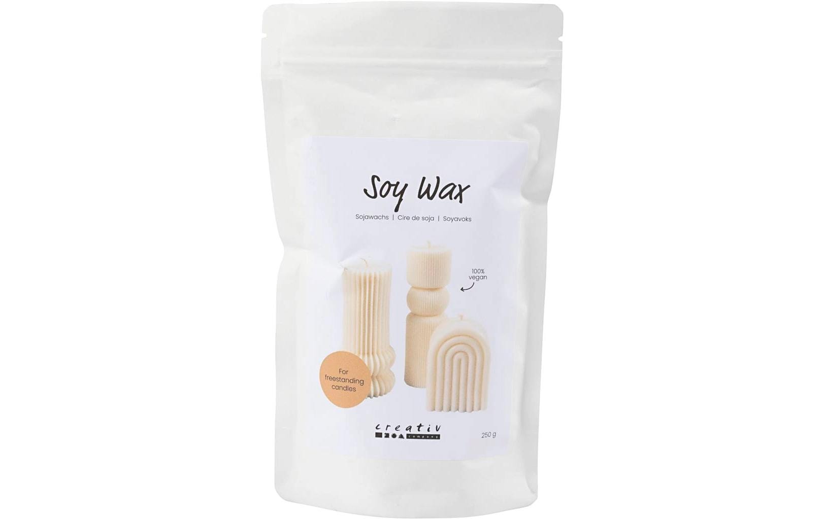 Creativ Company Wachs Soja Creme, 250 g