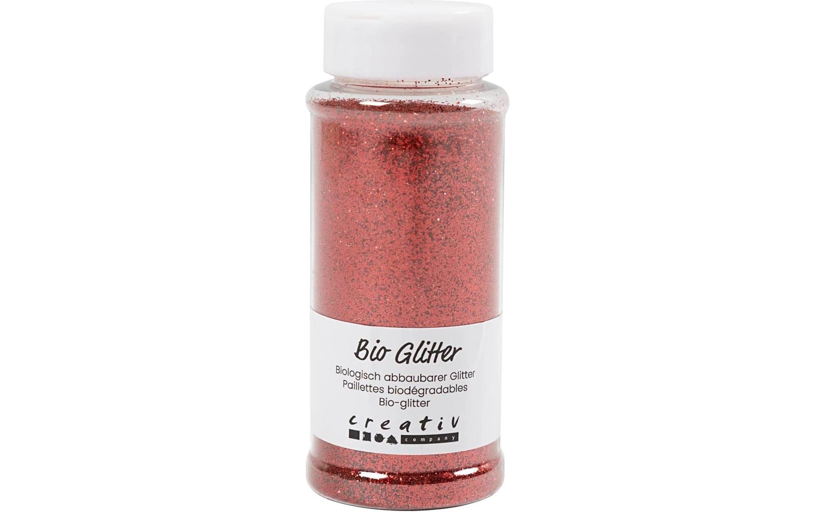 Creativ Company Bio-Glitzer 140 ml. rot
