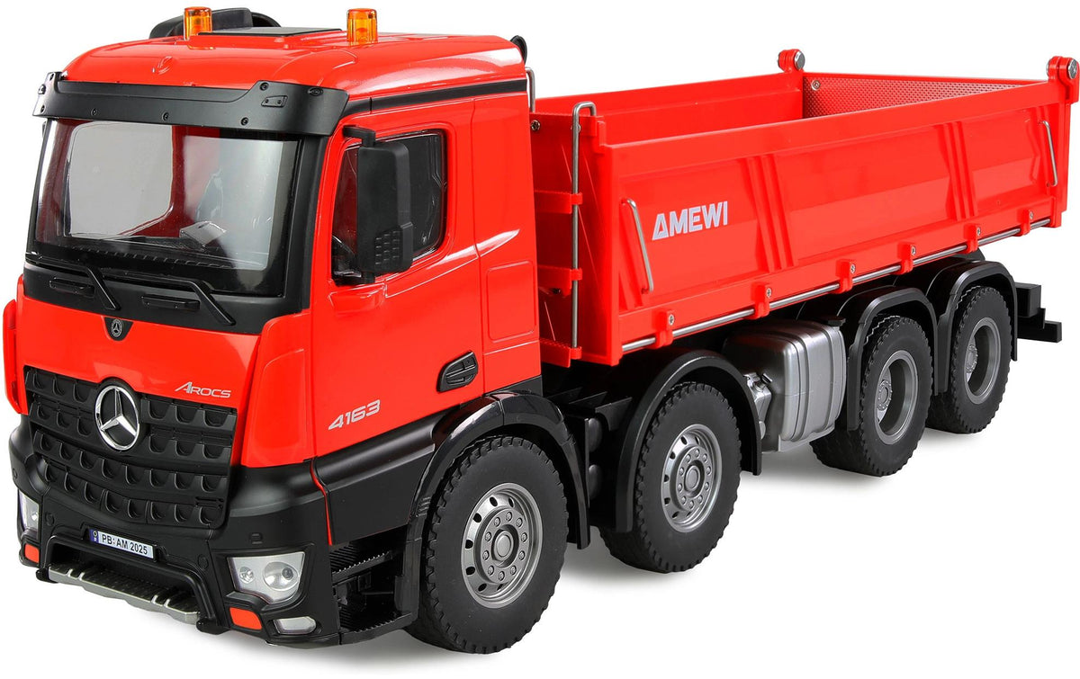 Amewi Mercedes-Benz Arocs Muldenkipper 8x4/4 4WD 1:18 RTR rot