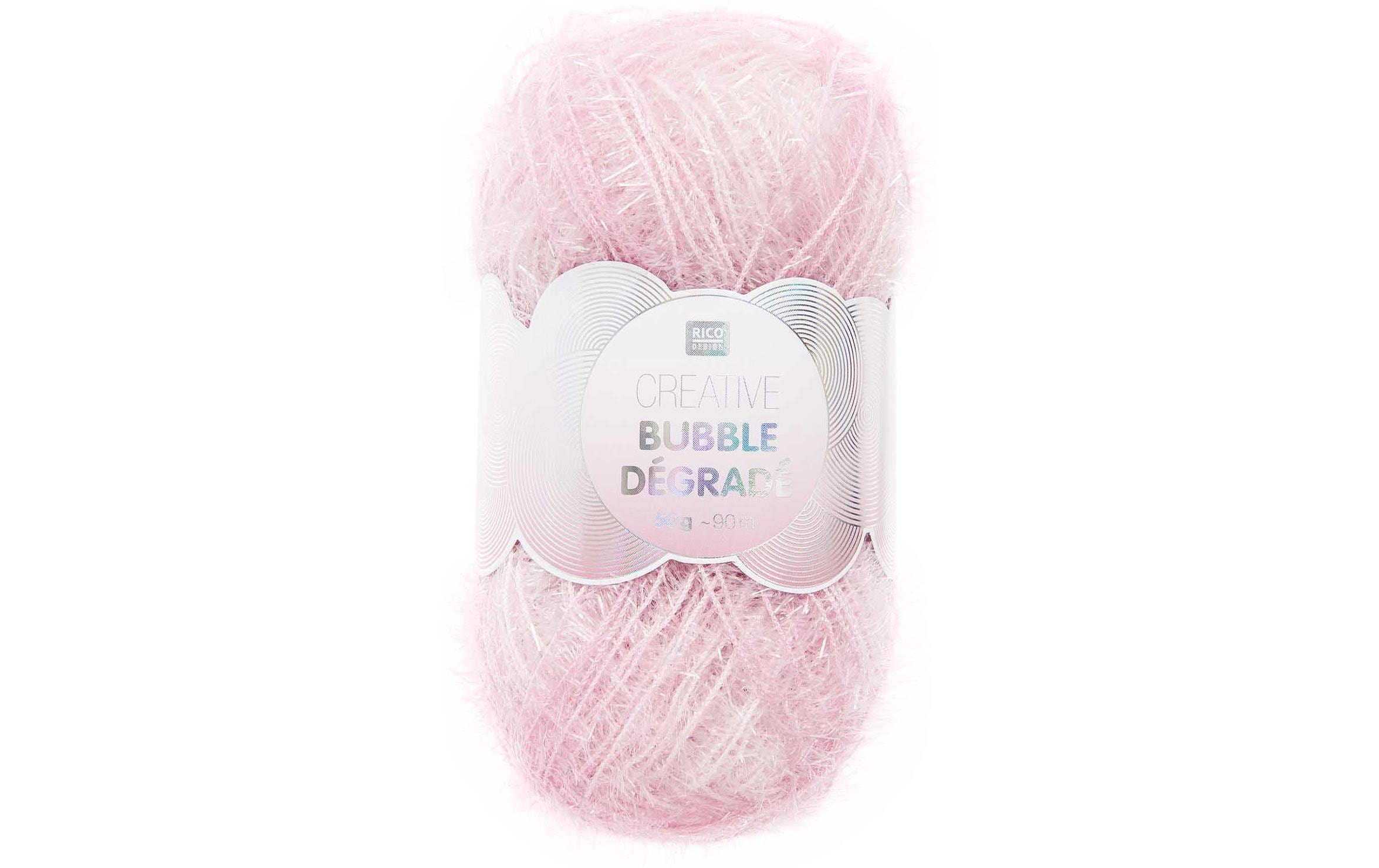 Rico Creative Bubble Dégradé rosa 100% PES, 50 g / 90 m