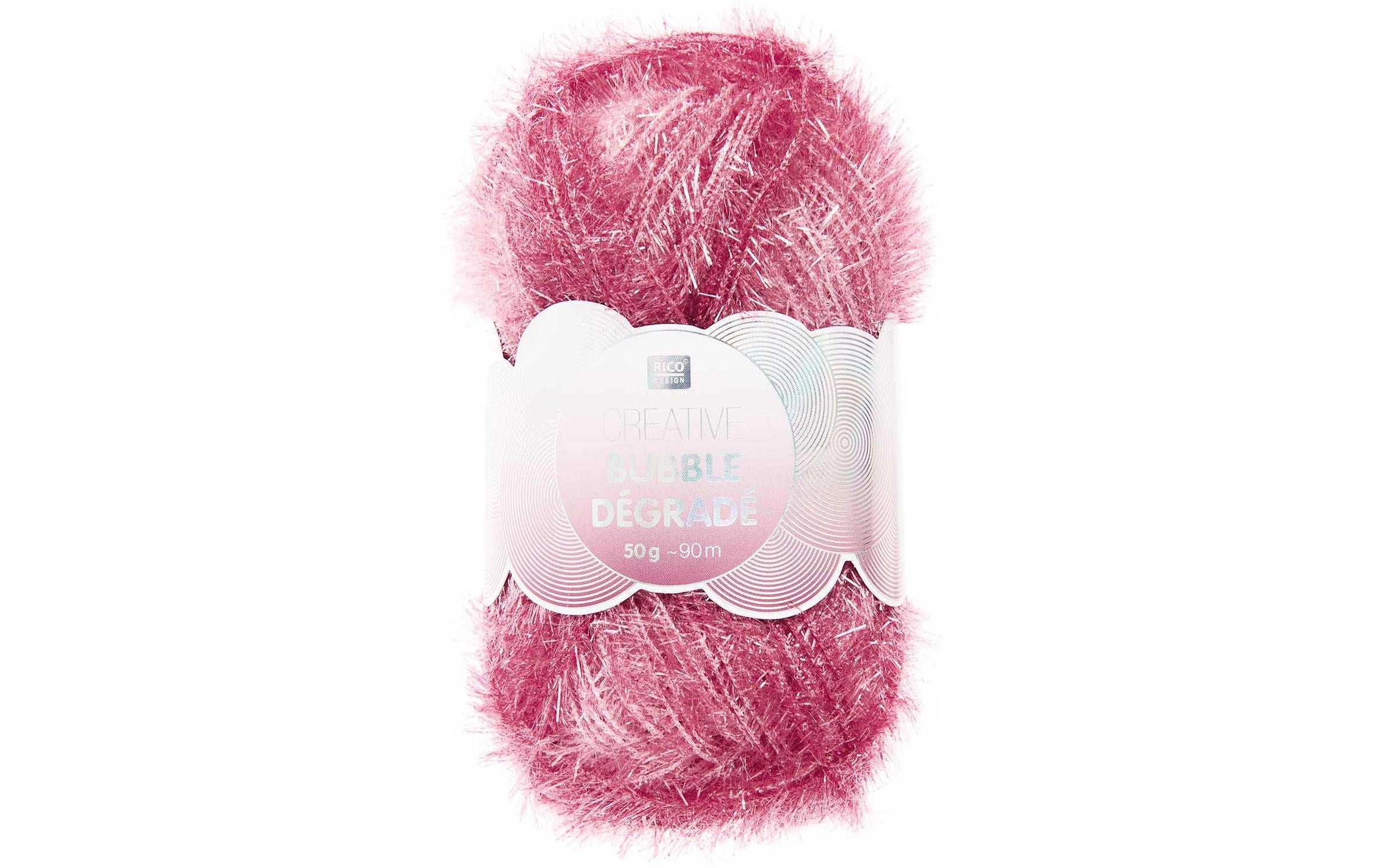 Rico Creative Bubble Dégradé rot 100% PES, 50 g / 90 m