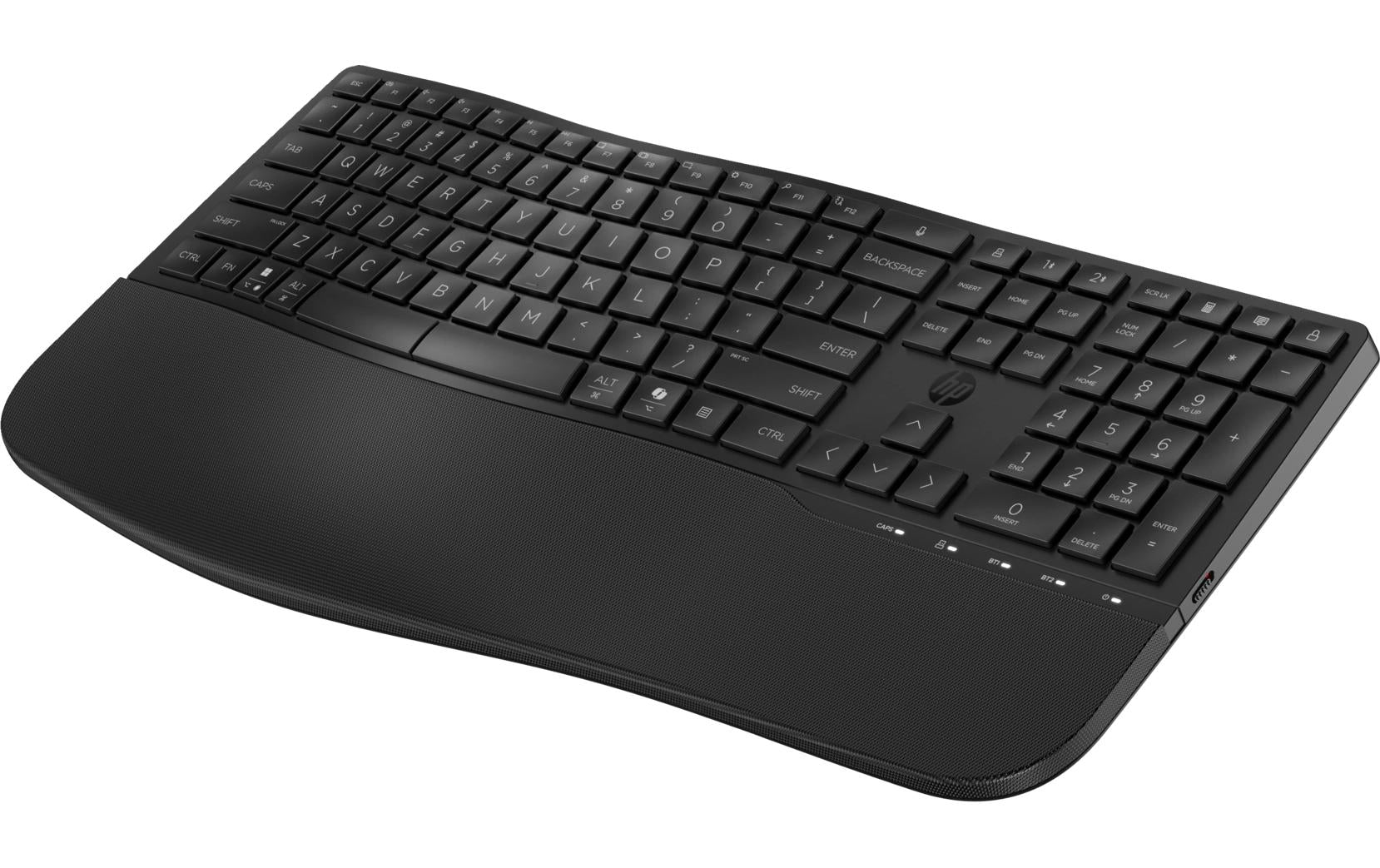 HP 685 Ergonomische Tastatur Wireless 2.4 GHz,Bluetooth,,CH-Layout,2xAAA