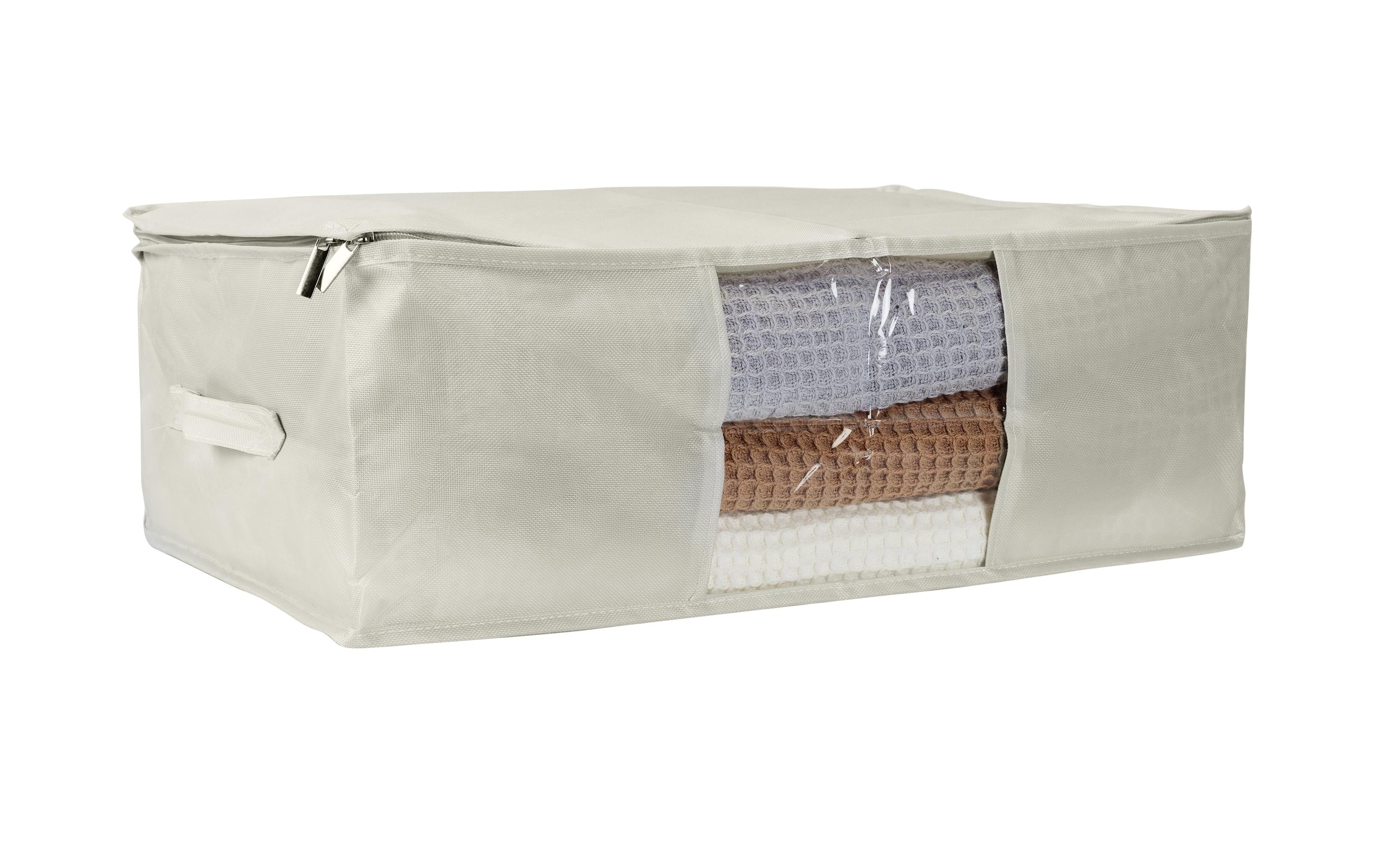 COCON Aufbewahrungstasche 53x37x16.5cm hellgrau, mit RV, Polyester + PVC Fenster