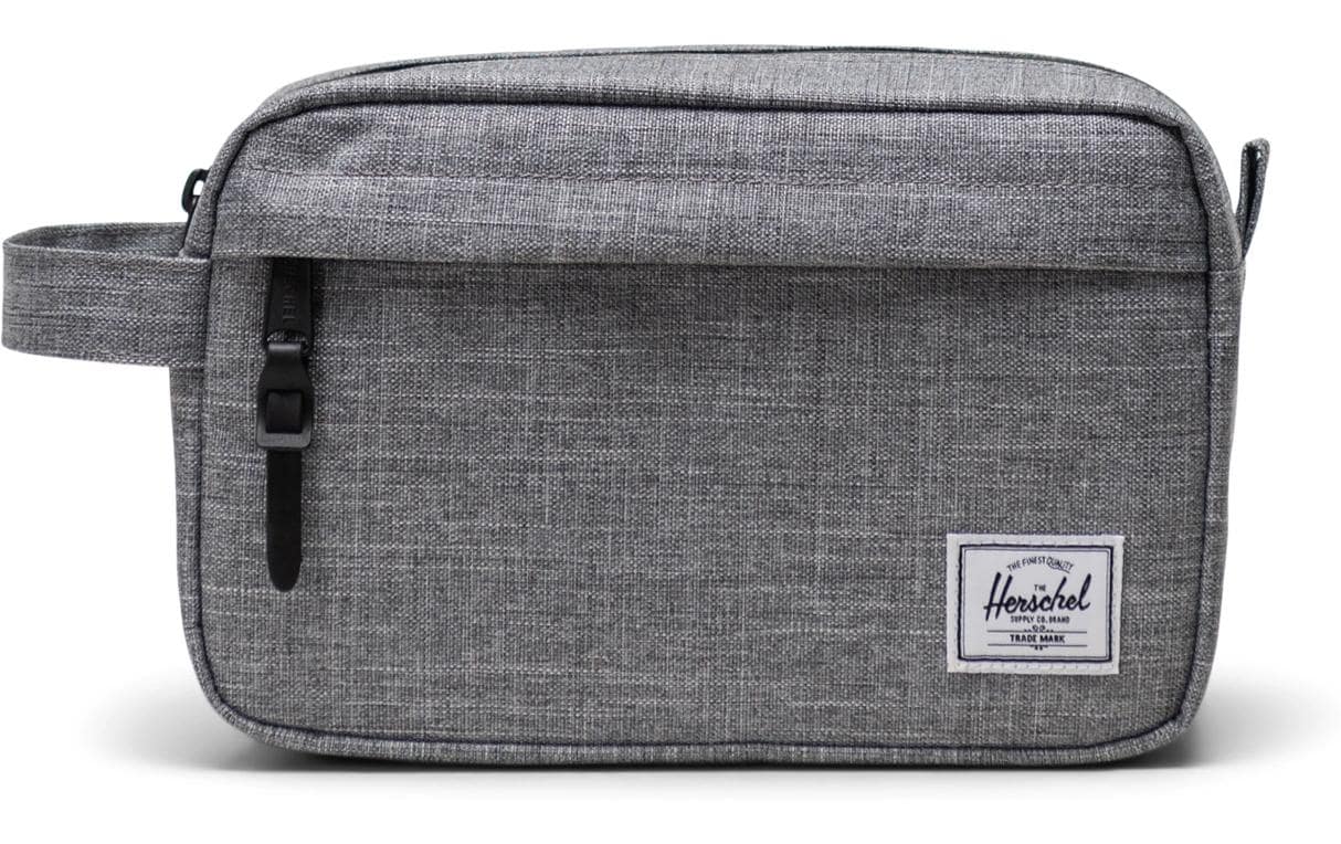 Herschel Chapter Travel Kit Raven Crosshatch