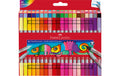 Faber-Castell Doppelfasermaler Set mit 40 Stk, Farbig