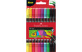 Faber-Castell Doppelfasermaler Neon Set mit 10 Stk, Farbig