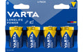 VARTA Batterie Longlife Power D, 4Stk 4 Stück, Blister Verpackung, 1.5V