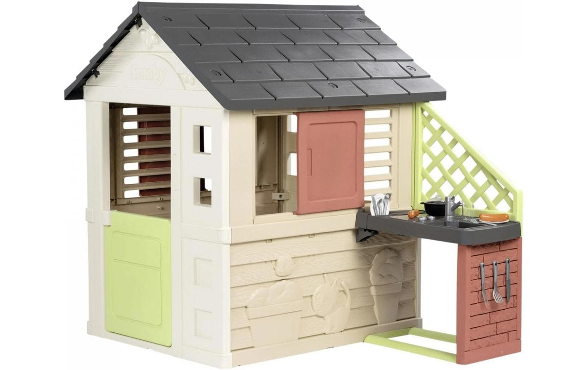 Smoby Spielhaus Natur mit Küche