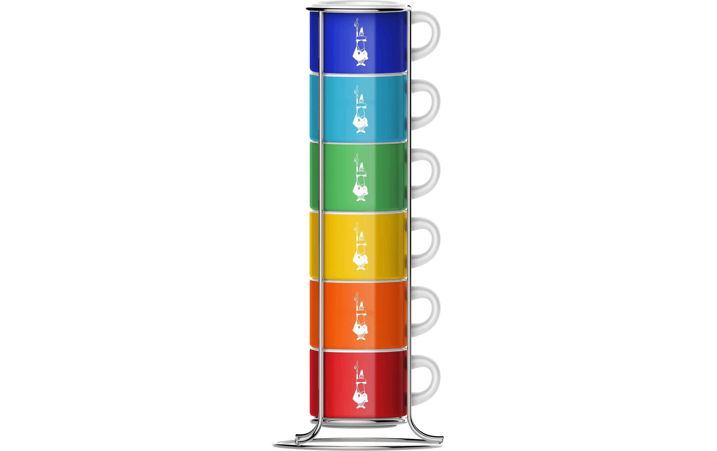 Bialetti Kaffeetassen Color Set 6 Stück, 65ml, multifarbig