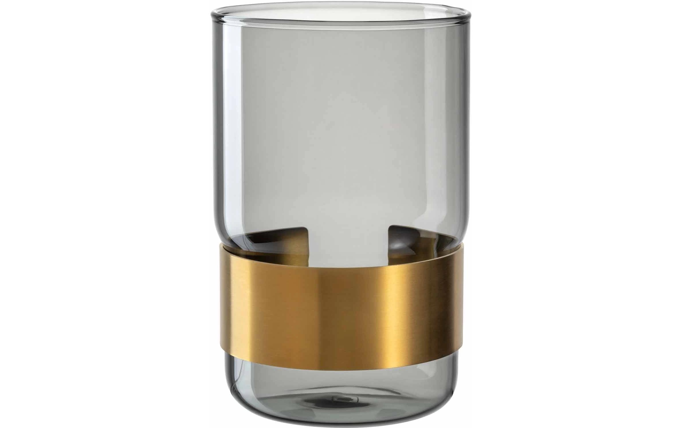 Leonardo Vase Silenzio 15 GK/Vase 15 grau, D:10cm, H:15cm