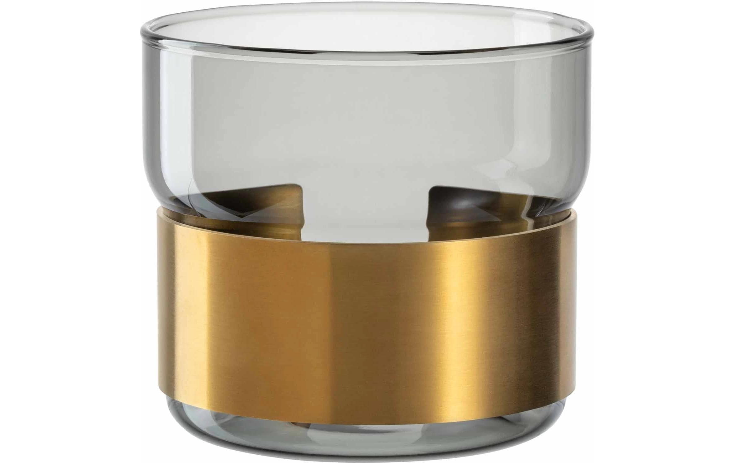 Leonardo Tischlicht Silenzio 9 GK/Tischlicht grau, D:10cm, H:19cm
