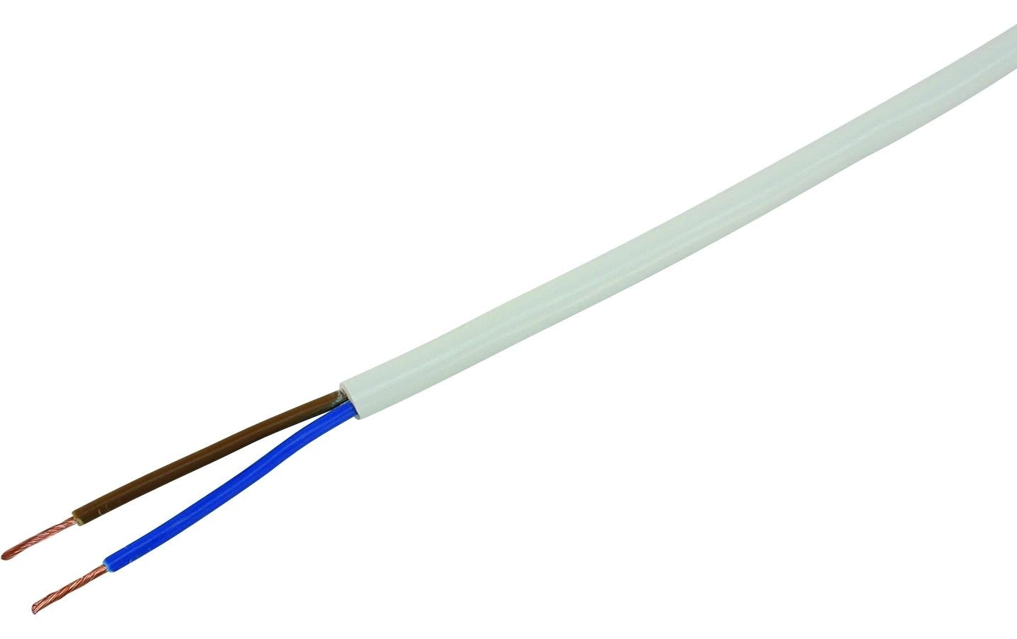 Installationskabel TD 2x0.75mm2 weiss, 20m