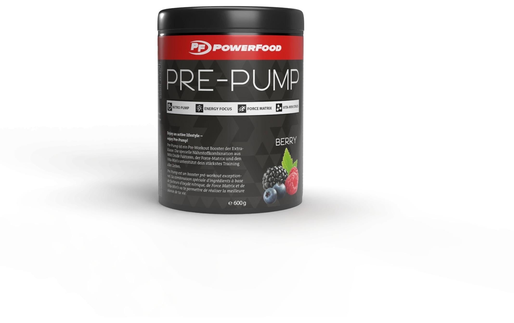 PowerFood Pre-Pump 700g, Berry