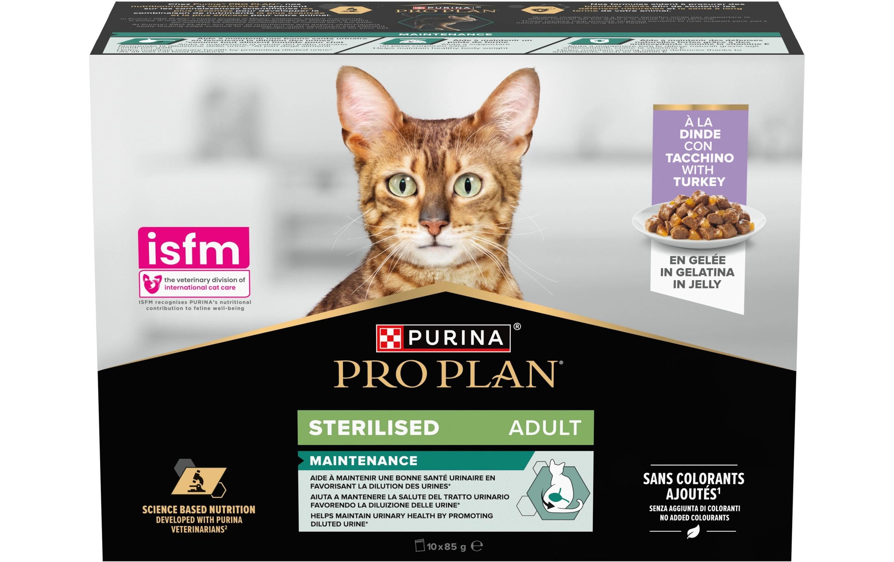 Proplan Nassfutter Adult Steril. Gelée Truthahn, 10x85g