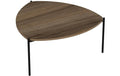 Woody Fashion Couchtisch Lenny Span melaminbeschichtet, Wallnuss