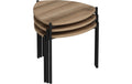 Woody Fashion Beistelltische Lenny 3er Set, Wallnuss