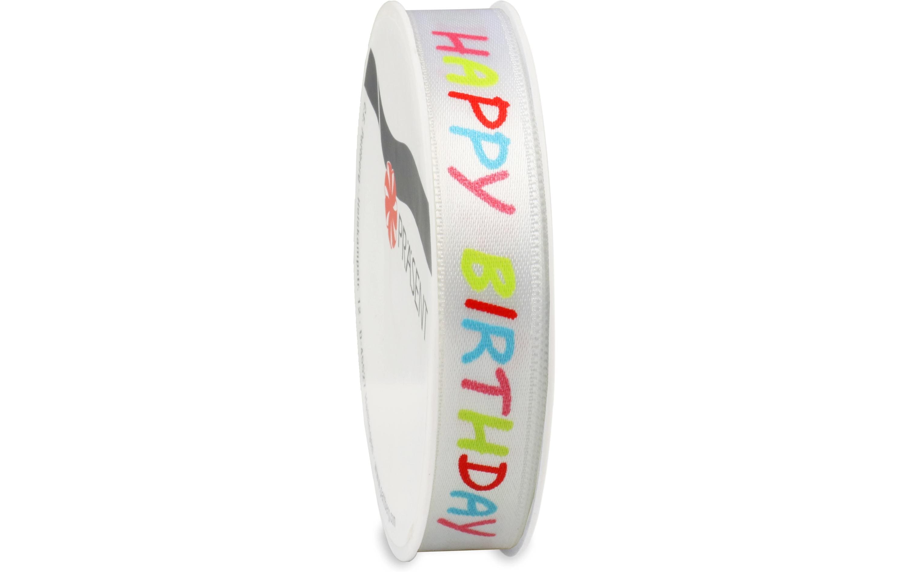 Pattberg Geschenkband Happy Birthday 15 mm x 3 m