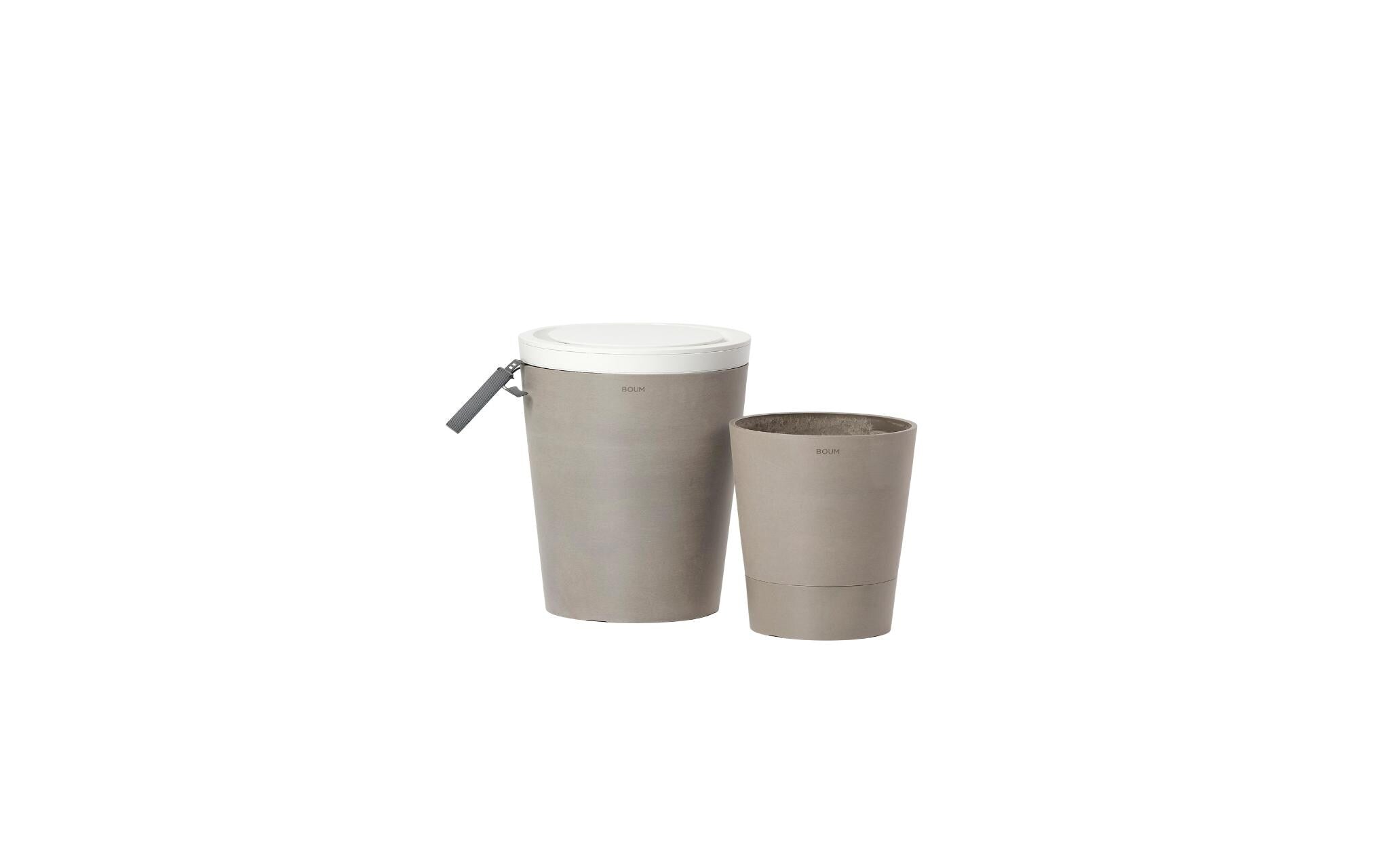 Boum 3 Starter Set Taupe 35L Wassertank + Steuerung + 15L Pflanztopf