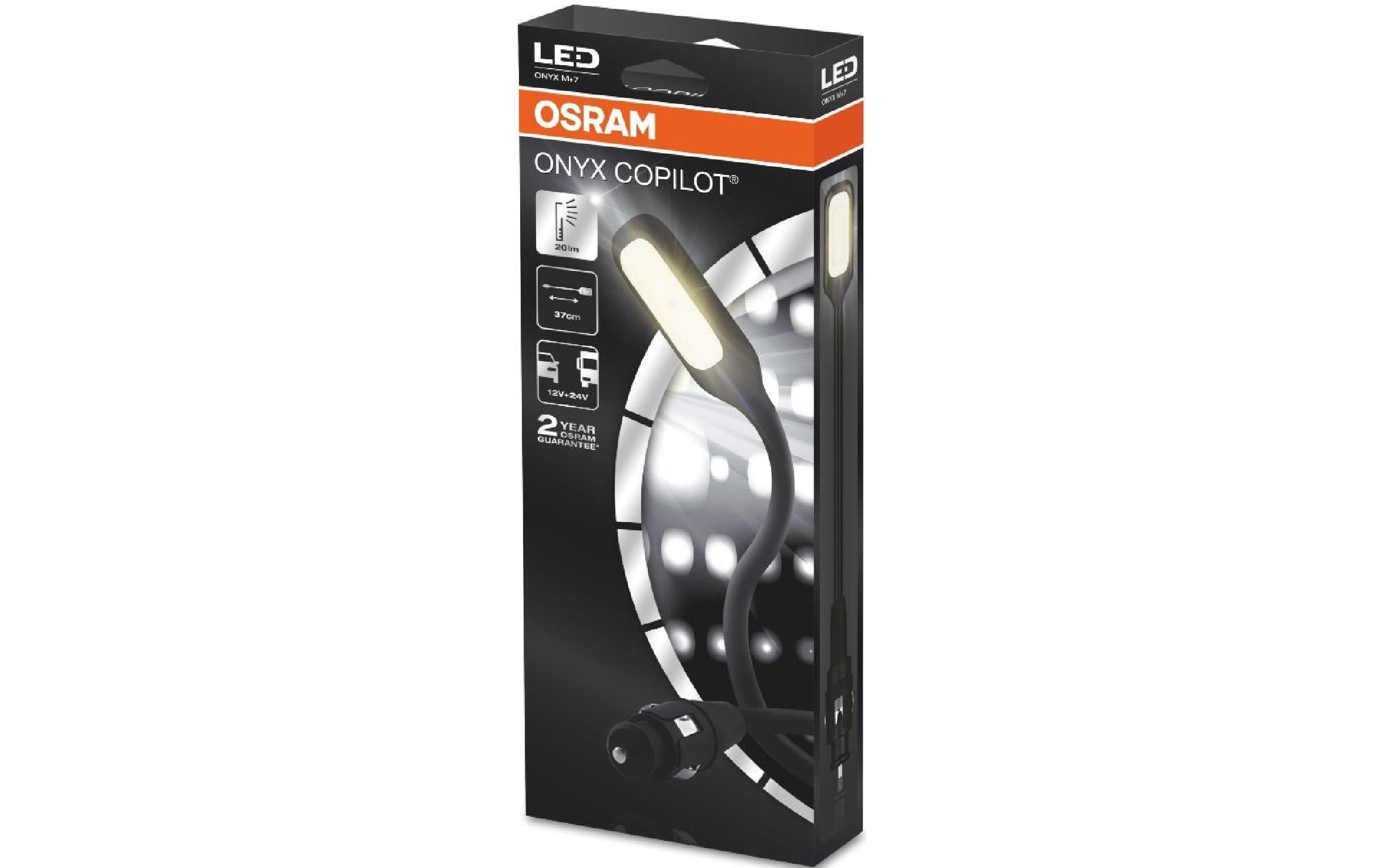 OSRAM  ONYX Copilot LED-Leseleuchte 12V/24V Bordsteckdose