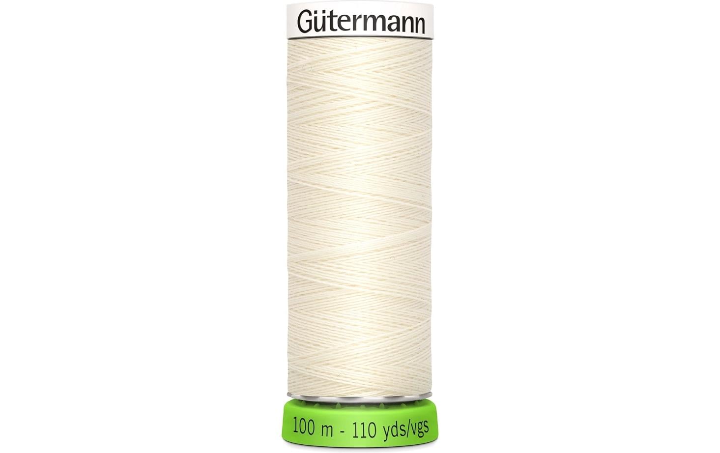 Gütermann Nähfaden rPET, eierschale Spule 100 m, Nr. 100, 100 % PES recy.