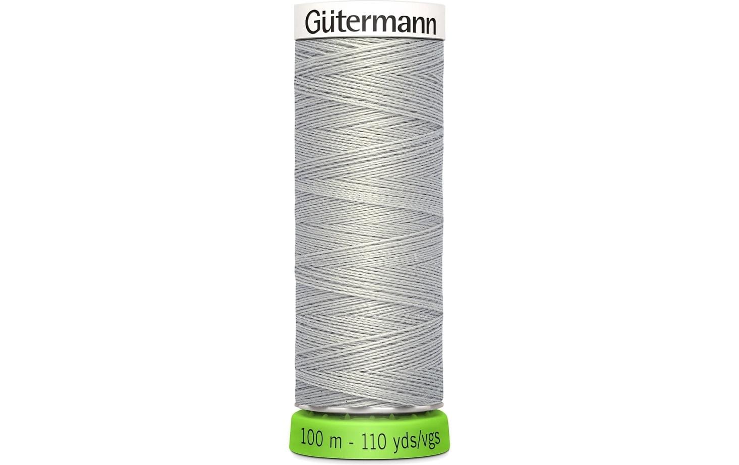 Gütermann Nähfaden rPET, hellgrau Spule 100 m, Nr. 100, 100 % PES recy.