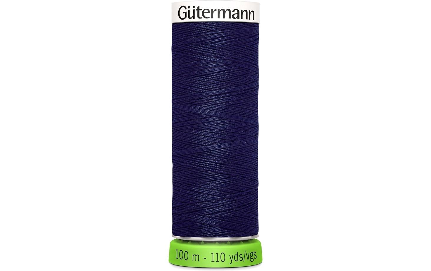 Gütermann Nähfaden rPET, blau Spule 100 m, Nr. 100, 100 % PES recy.