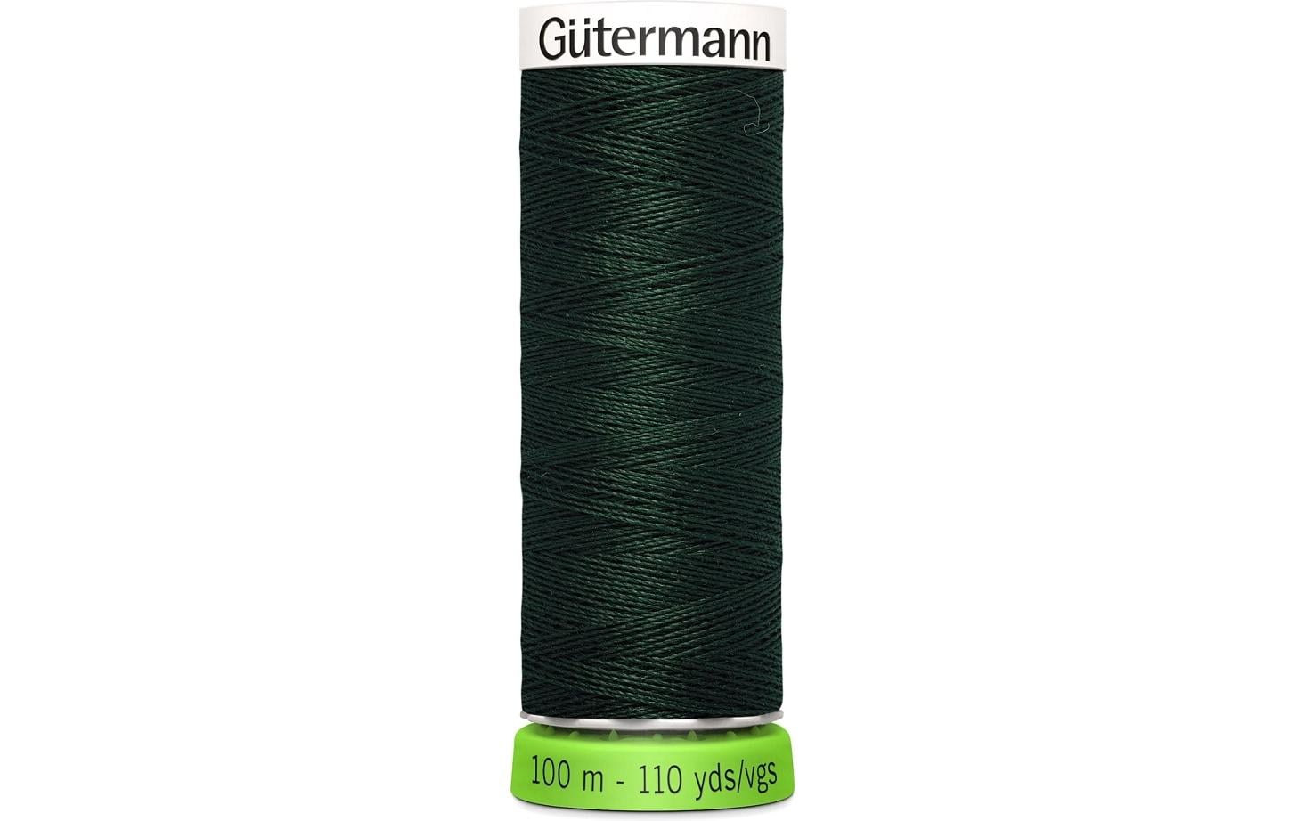 Gütermann Nähfaden rPET, grün Spule 100 m, Nr. 100, 100 % PES recy.