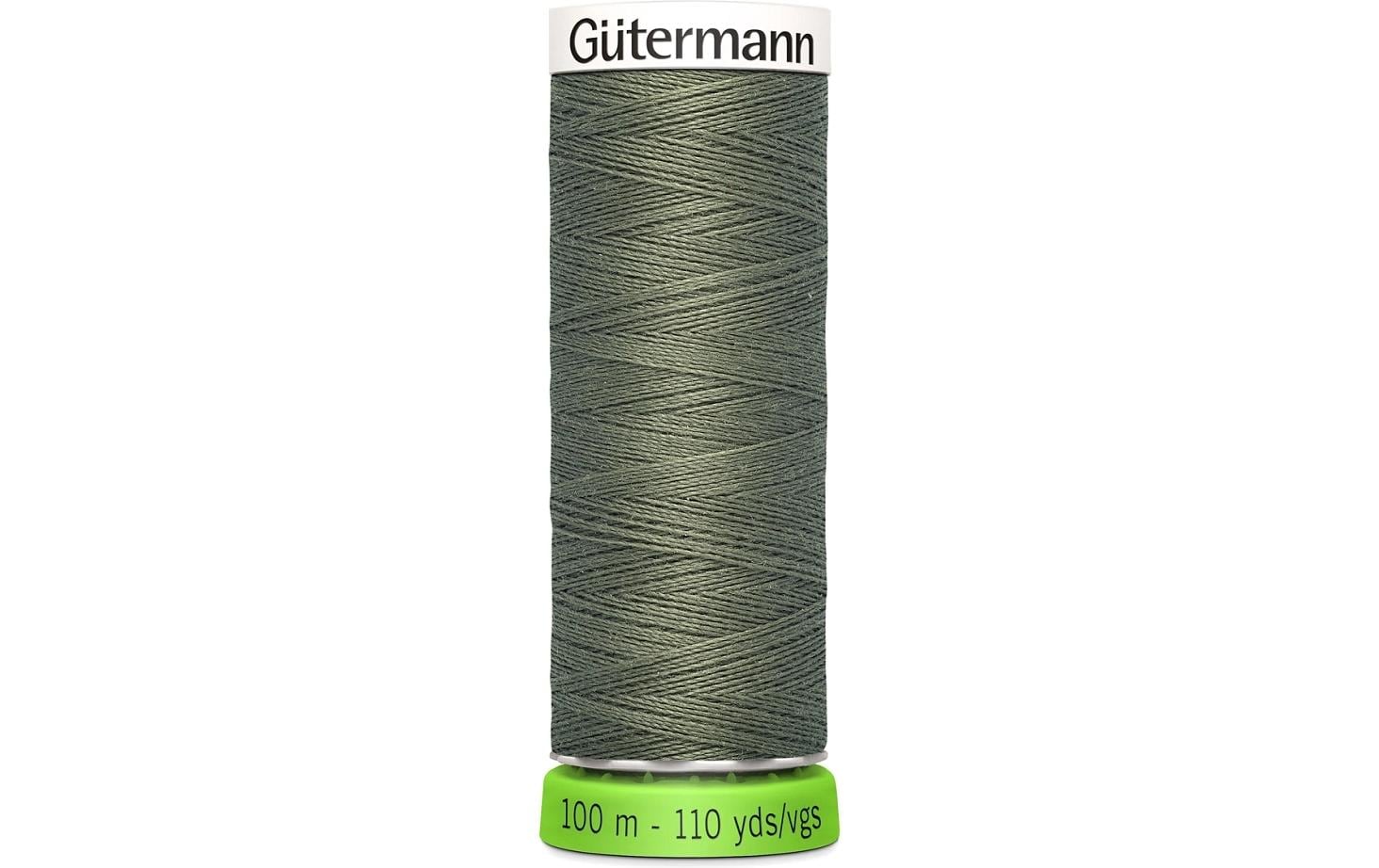 Gütermann Nähfaden rPET, olivgrün Spule 100 m, Nr. 100, 100 % PES recy.