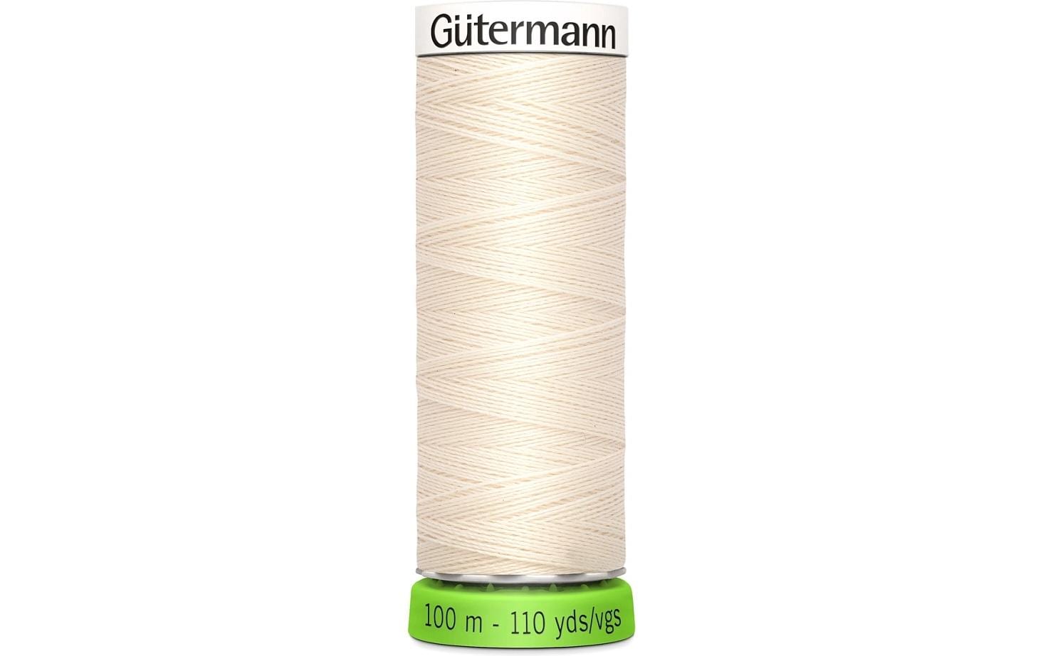 Gütermann Nähfaden rPET, écru Spule 100 m, Nr. 100, 100 % PES recy.