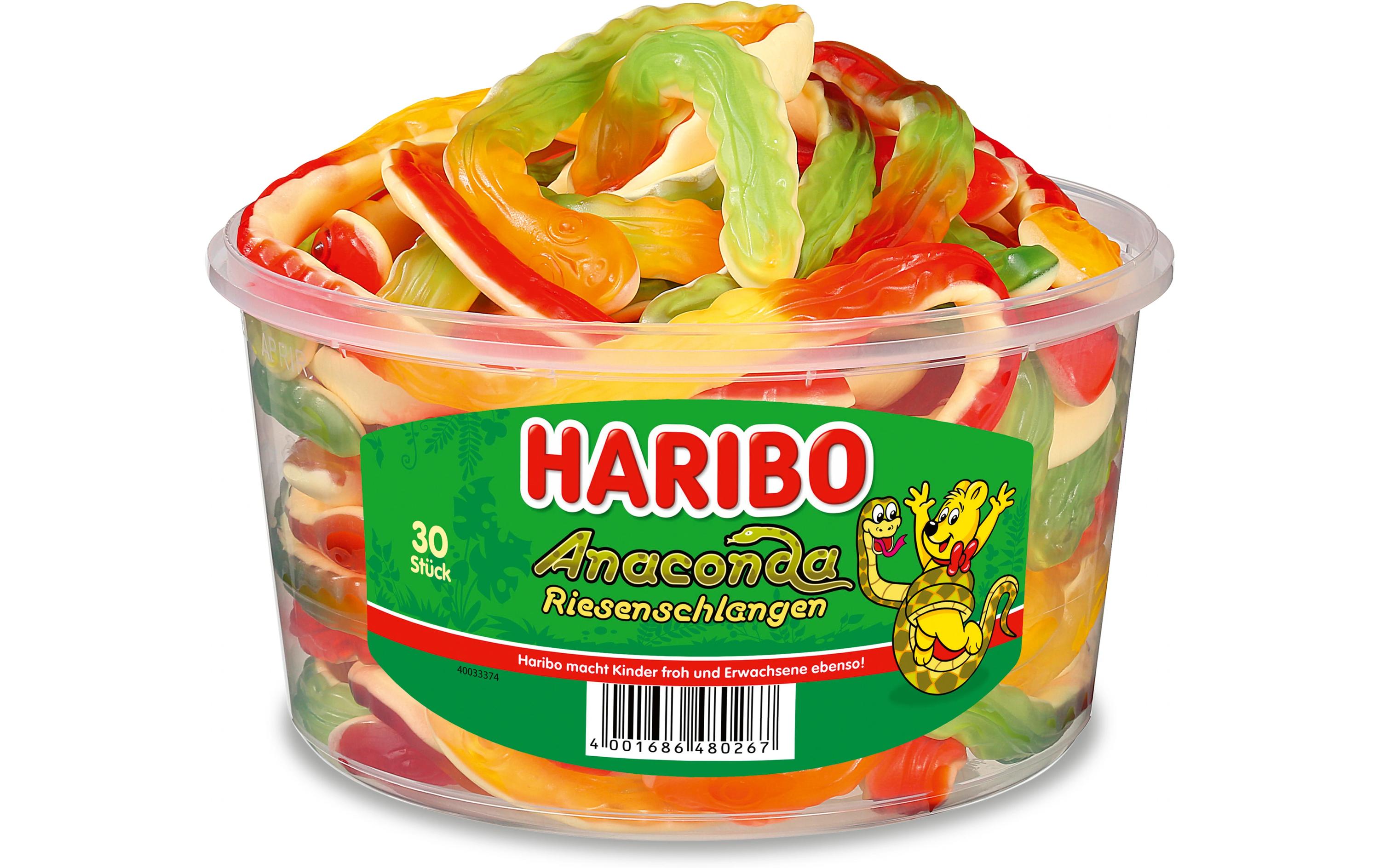Haribo Anaconda Riesenschlangen Dose 30 Stück