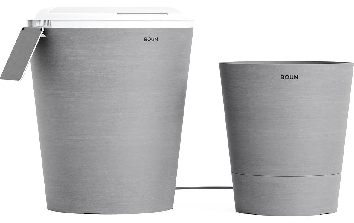 Boum 2 Starter Set Grau 35L Wassertank + Steuerung + 15L Pflanztopf