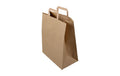 Elco Papiertasche mit Flachhenkel, 50 Stk 32 x 17 x 38 cm, Papier 110 g/m², braun FSC